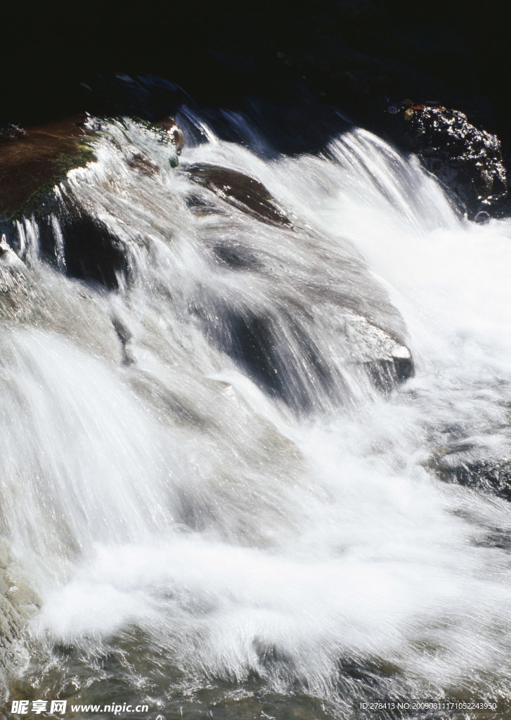溪水 瀑布 涌泉 流水 山泉