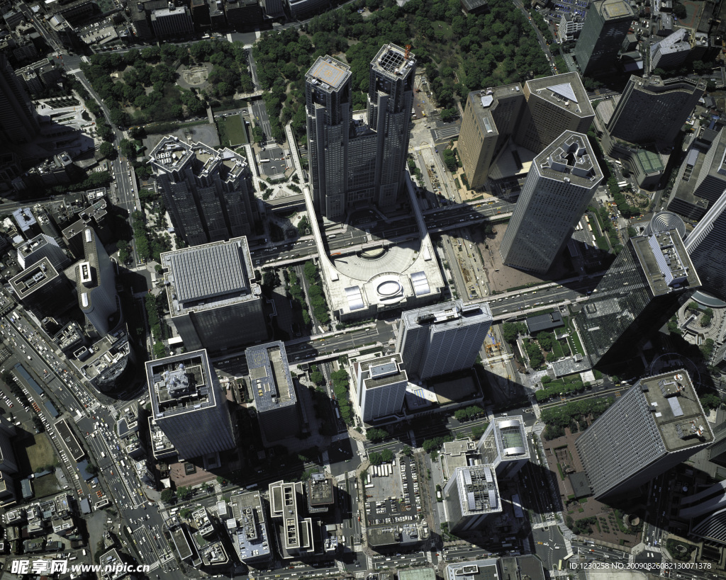 鳥瞰建筑樓群