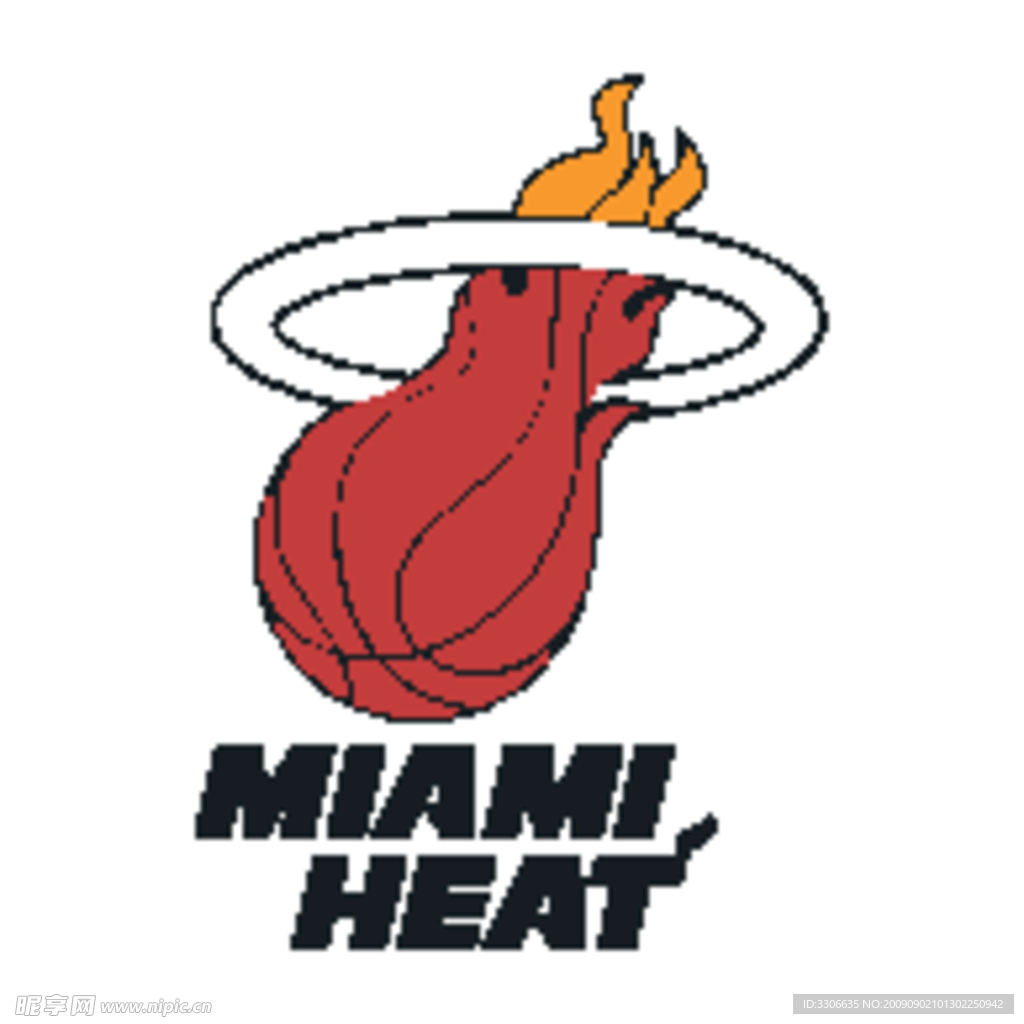 矢量NBA球队标志大全 迈阿密热火