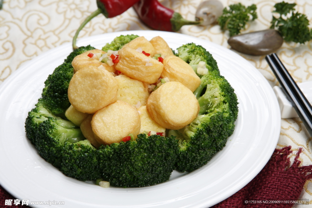 西蘭花玉子豆腐