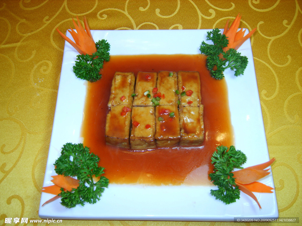 皮削豆腐