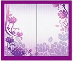 紫色花纹移动门户设计图源文件下载