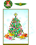 圣诞节海报 圣诞树 圣诞花圈 圣诞礼物 礼物 袜子 铃铛