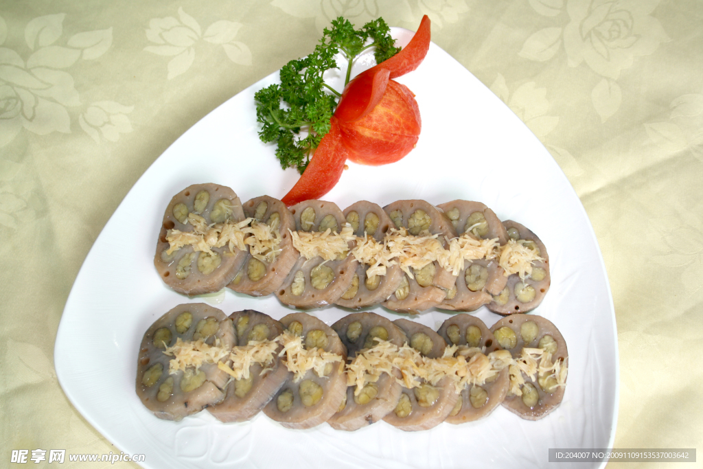瑤柱綠豆釀蓮藕