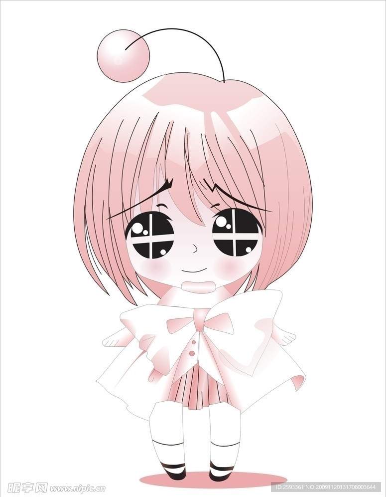 超可愛卡通美女