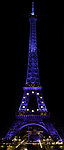 埃菲尔得铁塔 铁塔 蓝光 灯光 五星 巴黎