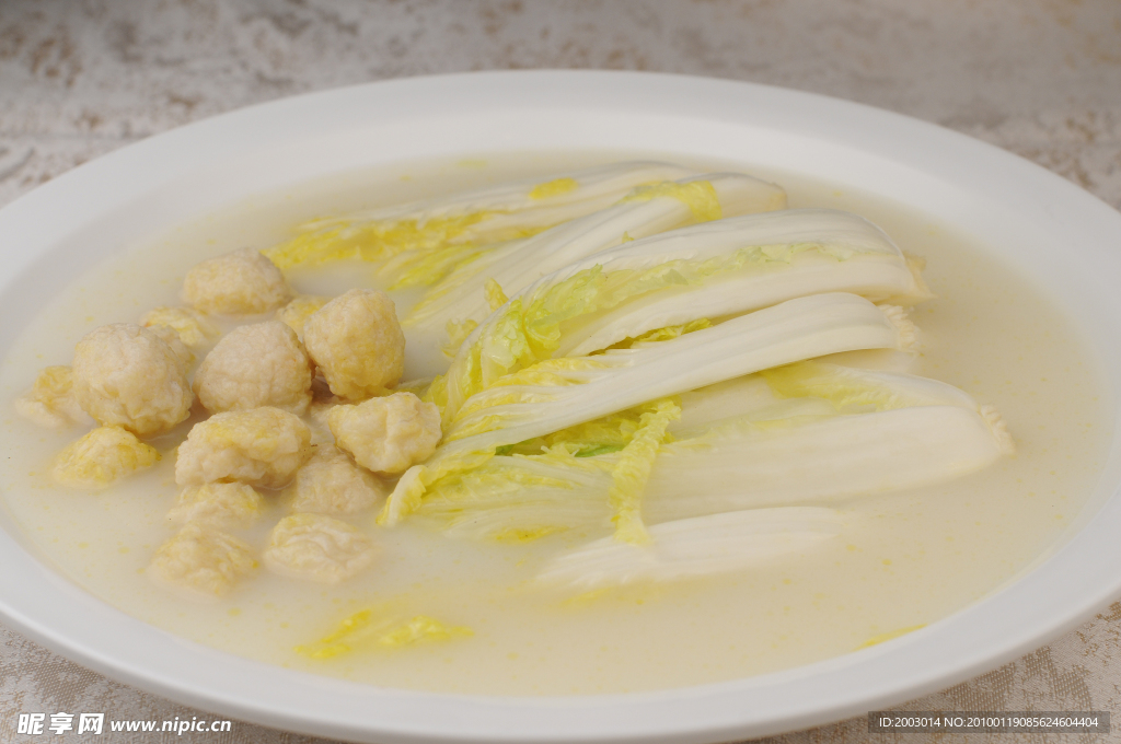 濃湯魚蛋娃娃菜