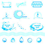 水主题logo图形矢量素材