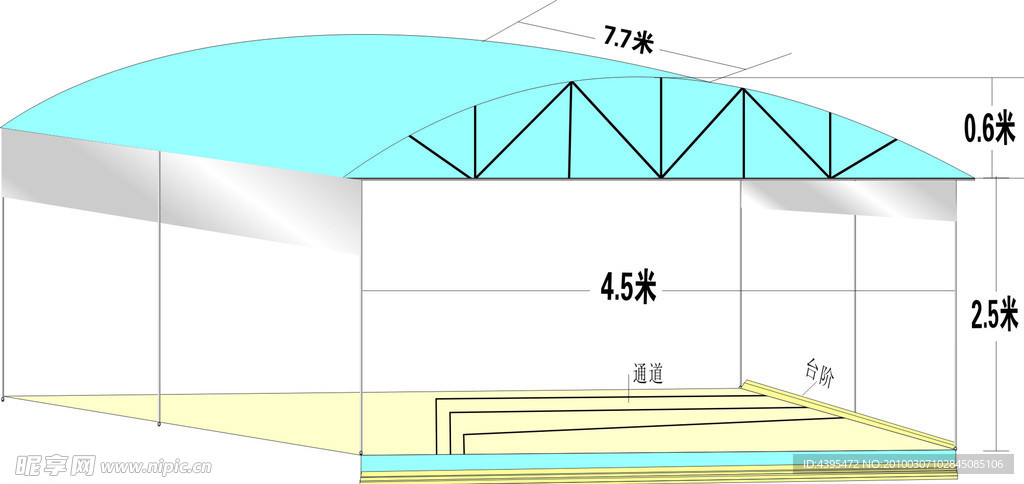 雨蓬效果