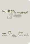 16K布纹底笔记本2（NOTE BOOK)鼠绘原创 简易环保办公 心情日记