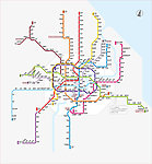 2010年最新上海轨道交通矢量图