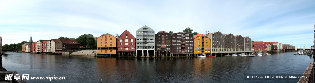 特隆赫姆全景 特隆也姆 挪威第三大城市 挪威