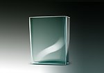 透明的玻璃小盒 含分层
