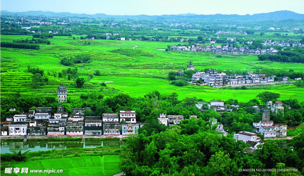 碉樓與村落大圖