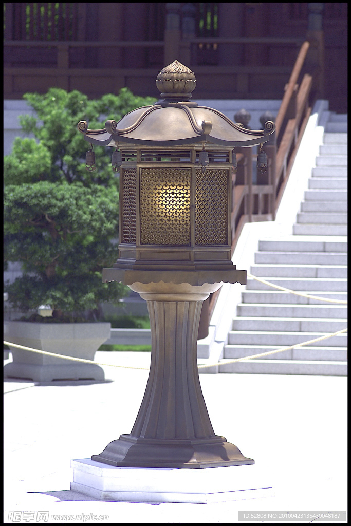 建築 石樓 石獅子 石牌 銅鈴