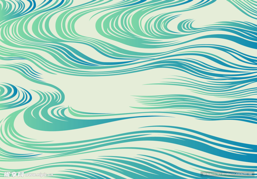 海浪線條