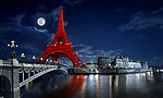 K1664 凯旋1664法国啤酒海报底图Eiffel Tower Visual
