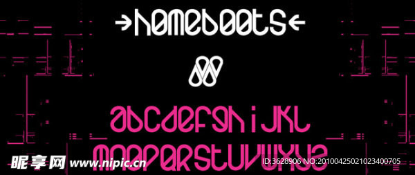 英文 字體 PC homeboots