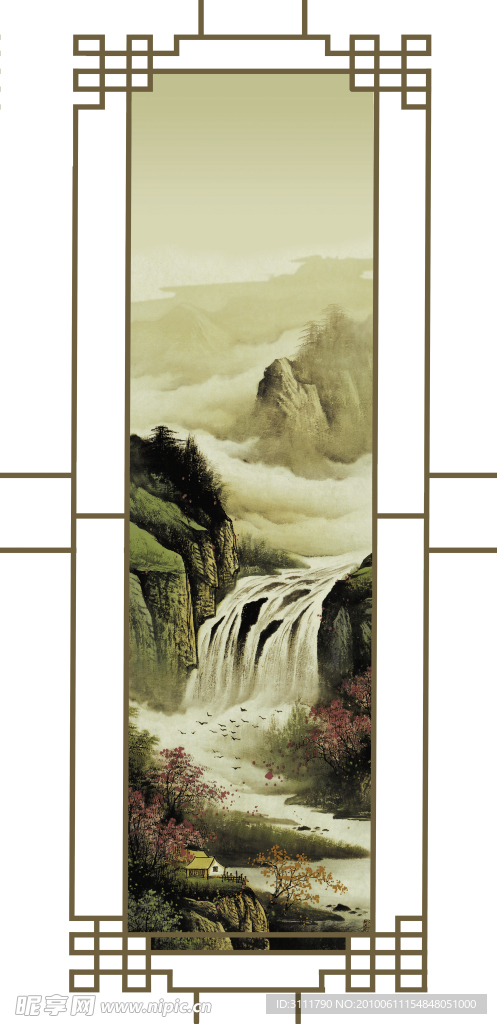 國畫 移門