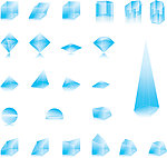 3D水晶几何体