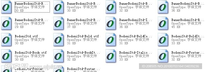 04Bodoni系列字體