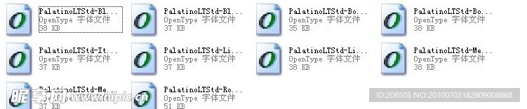38 Palatino系列字体