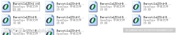 33 Eurostile系列字體