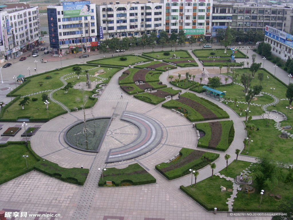 城市花園景色