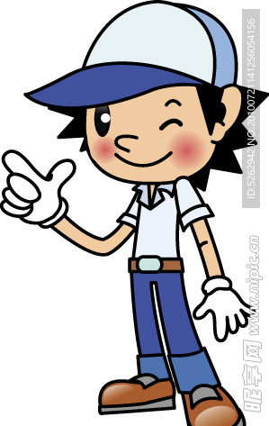 卡通小男孩