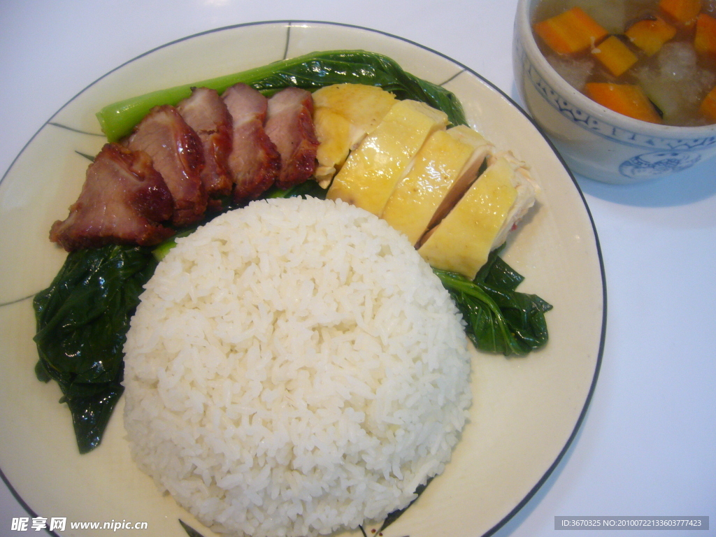 叉燒雞飯