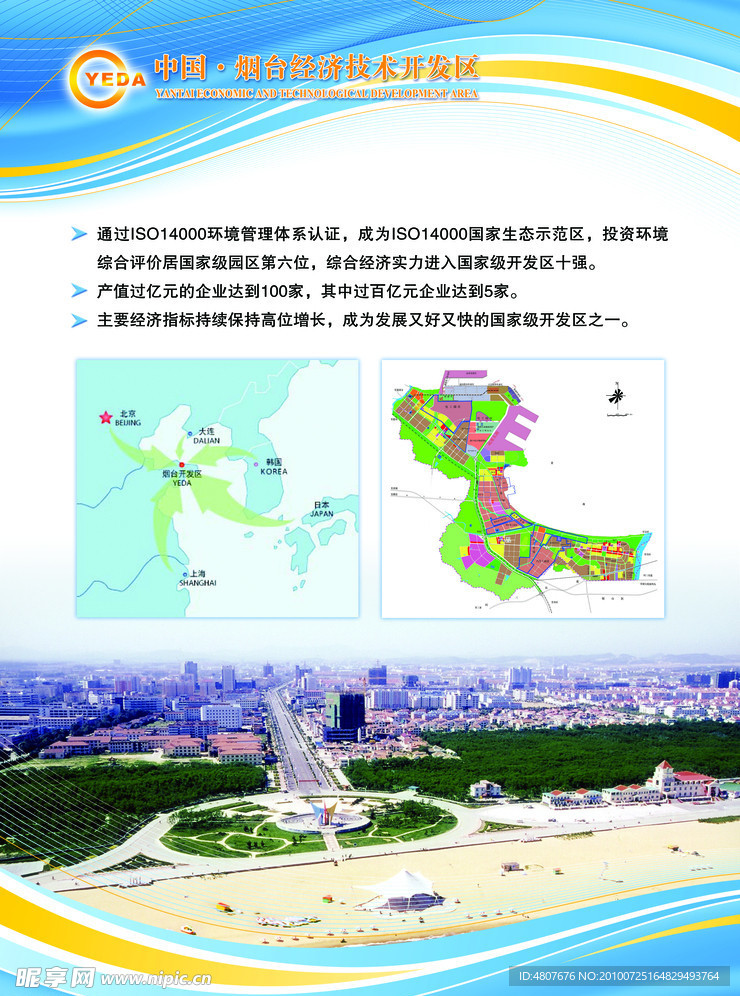 中国烟台经济技术开发区展会展板