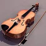 3D 模型 乐器 小提琴