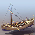 3D 模型 帆船