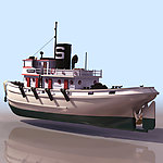 3D 模型 轮船