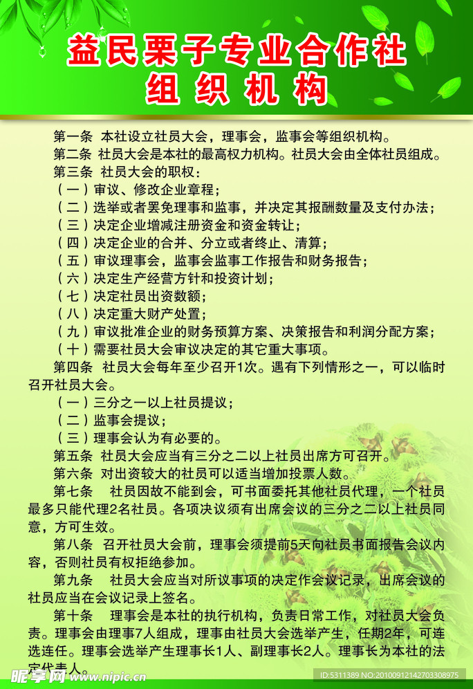 栗子專組織合作社