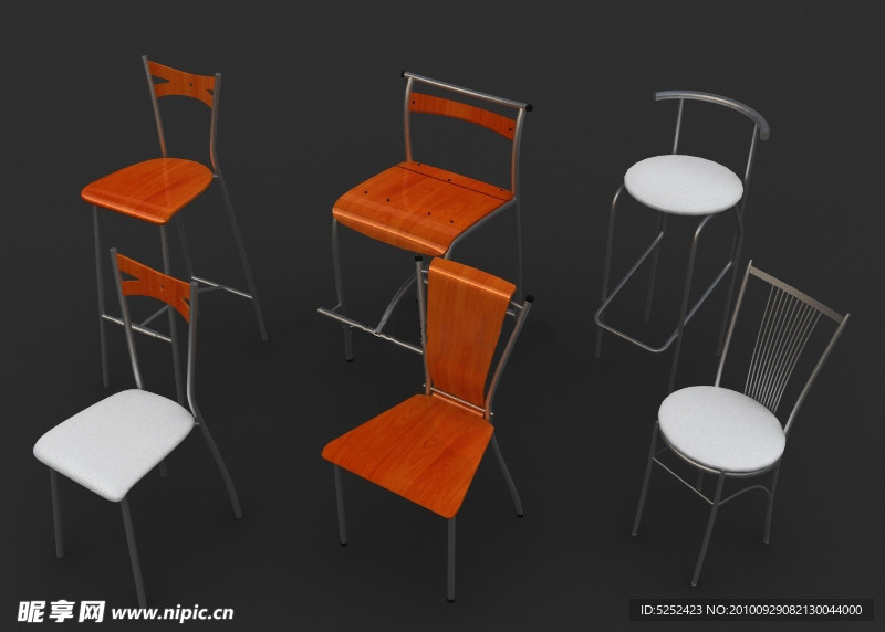 一些椅子3D模型
