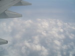 云海和飞机翅膀