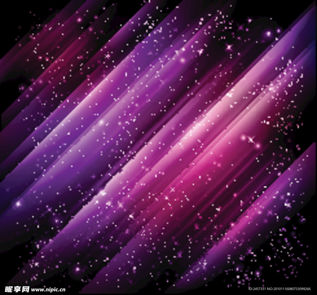 紫色动感光线 线条 星星 星光 商务科技背景