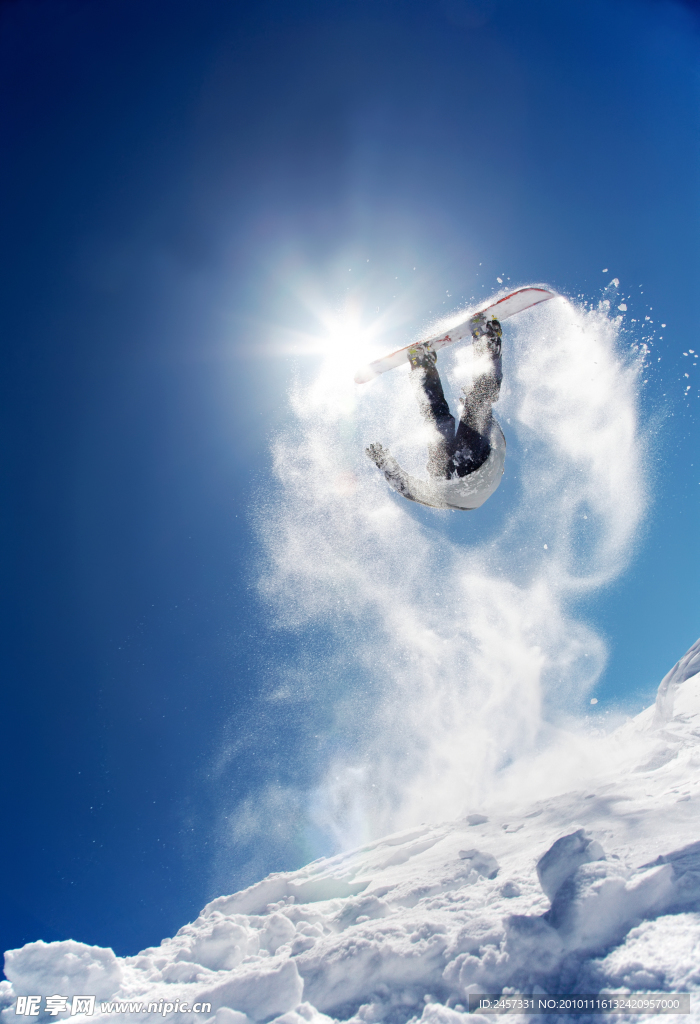 空中滑雪表演