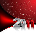 2011圣诞雪花背景 新年背景 新年贺卡 动感线条