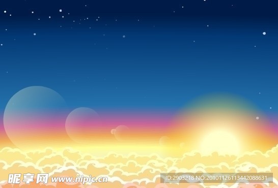 彩云 西游 朝陽 昭陽 夕陽 太陽 云海