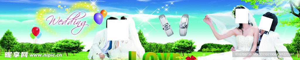 婚紗展板