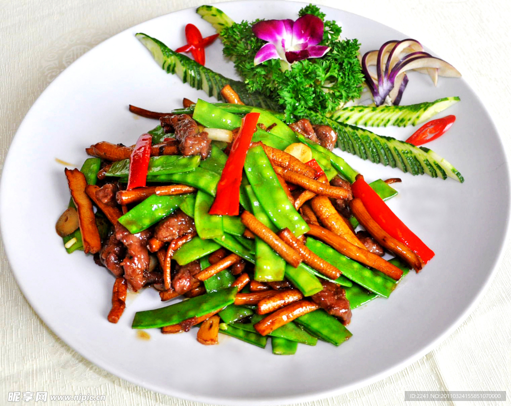 茶樹菇炒牛柳