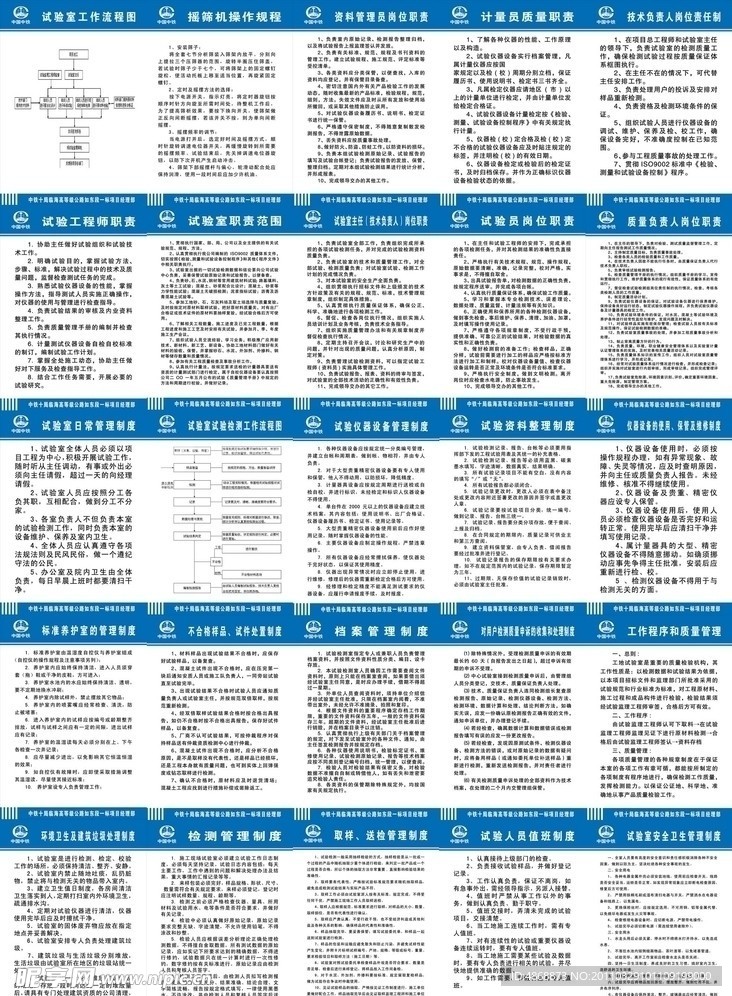 中国中铁操作规程和规章制度大全