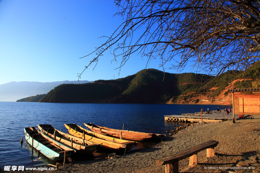 泸沽湖湖景