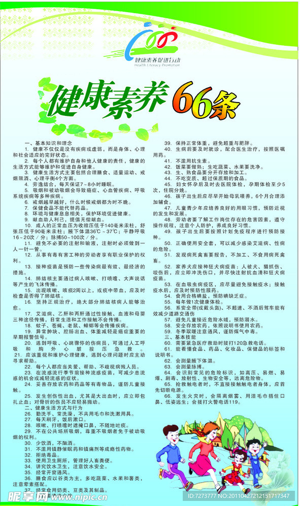 健康素養66條