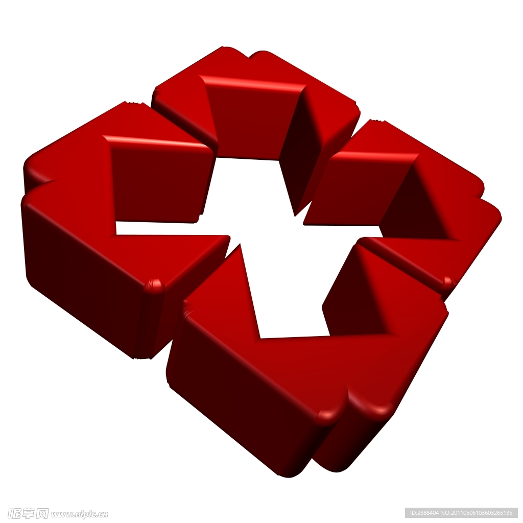 立体红十字标志