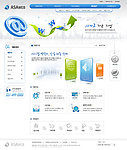 韩国网络科技网页模板PSD分层（无网页源码）