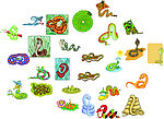 卡通蛇 动画蛇 蛇（位图）