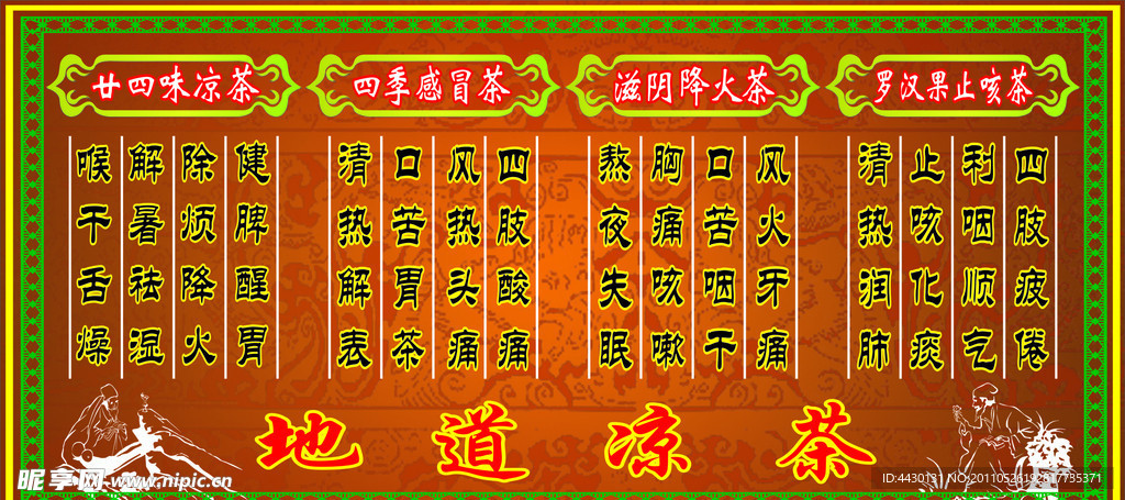 涼茶背景